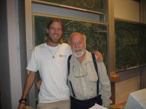 Braden with Bill Mollison, one of the co-originators of permaculture